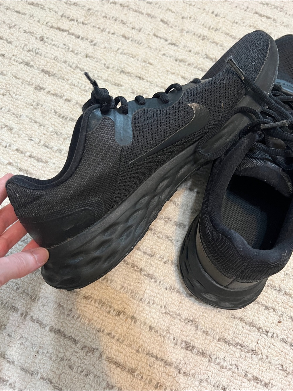 Nike Men's All-Black Athletic Running Shoes